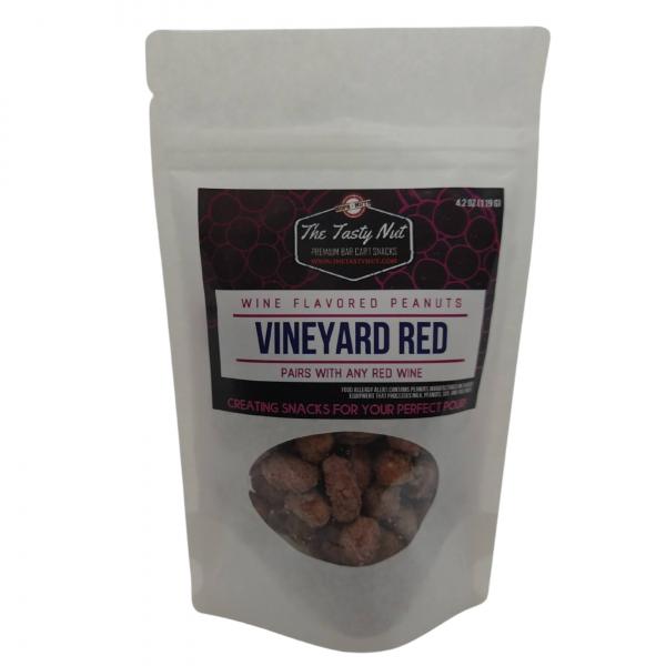Vineyard Red Wine Snacks Peanuts 4.2 oz Pouch