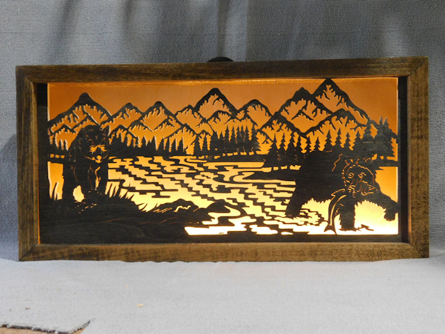 Lighted Wildlife 3 Panel picture
