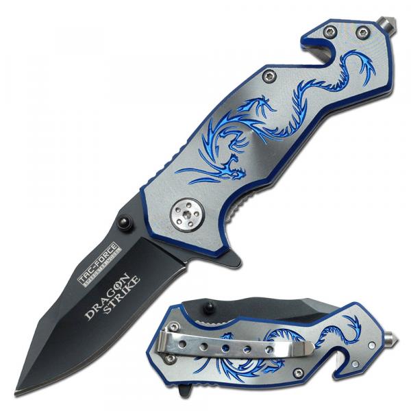 Blue Dragon Folding Knife, Small picture