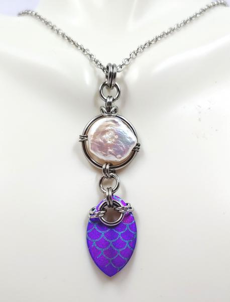 Mermaid's Treasure Pendant: Purple Titanium picture