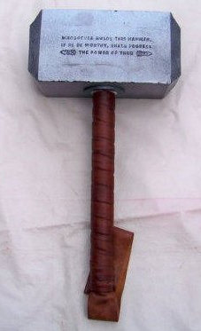 Mjolnir - Mythical Hammer of Thor with Etching